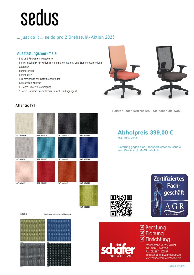 Aktion Bürostuhl Sedus Hof Aktion Bürostuhl Sedus Hof