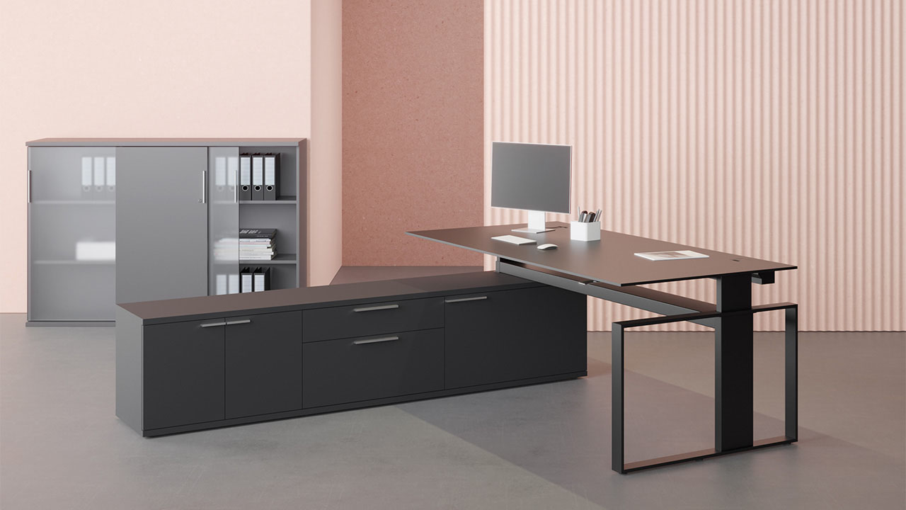 Höhenverstellbarer Tisch Leuwico Hof